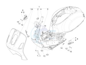 GTS 300 ie (EMEA, APAC) drawing Frame/bodywork