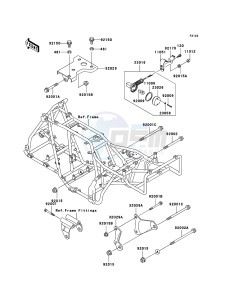 KLF300 4x4 KLF300C6F EU GB drawing Engine Mount