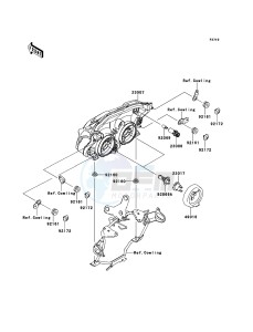 Z750 ABS ZR750MCF UF (UK FA) XX (EU ME A(FRICA) drawing Headlight(s)