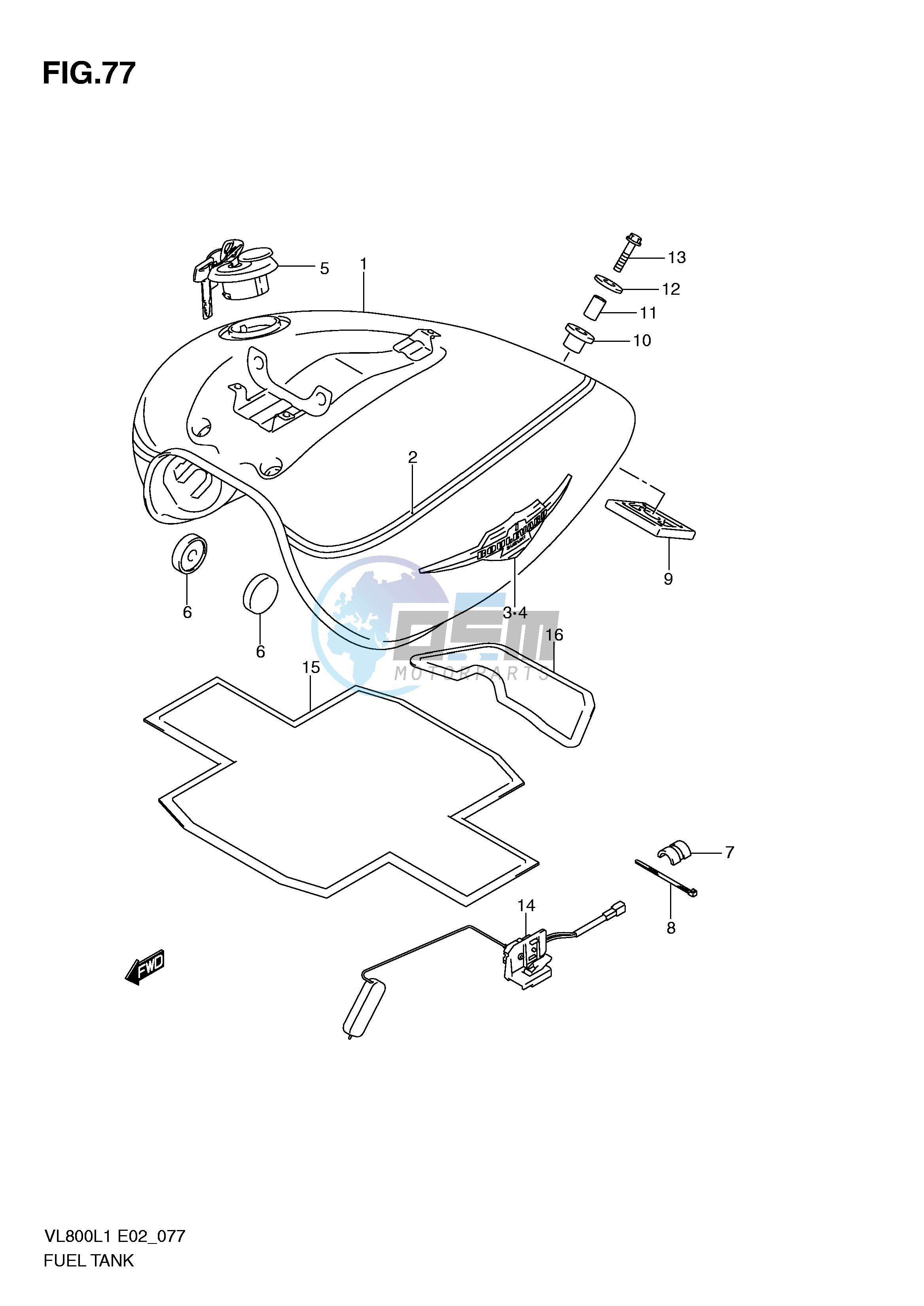 FUEL TANK (VL800TL1 E24)