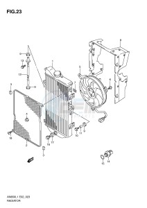 AN650 (E2) Burgman drawing RADIATOR