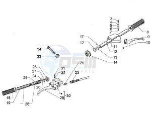 PX 125 30 Anni drawing Handlebars - Master cil