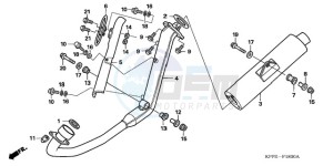 CBR125RW9 U / WH drawing EXHAUST MUFFLER