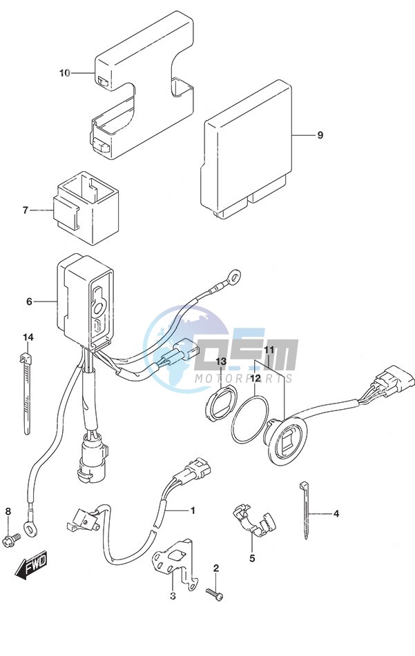 PTT Switch/Engine Control Unit