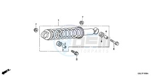 CRF50FC drawing REAR CUSHION