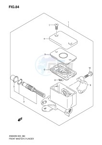 AN650 (E2) Burgman drawing FRONT MASTER CYLINDER