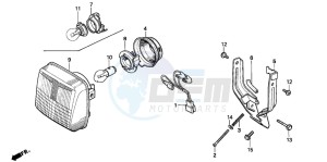 PK50M drawing HEADLIGHT