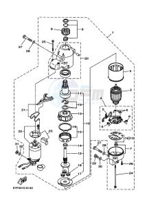 F100A drawing STARTER-MOTOR