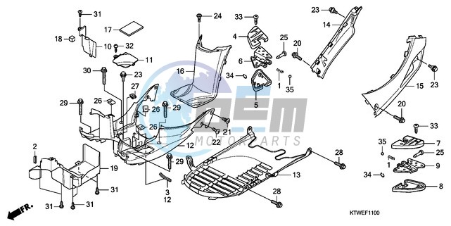 FLOOR PANEL/PILLION STEP