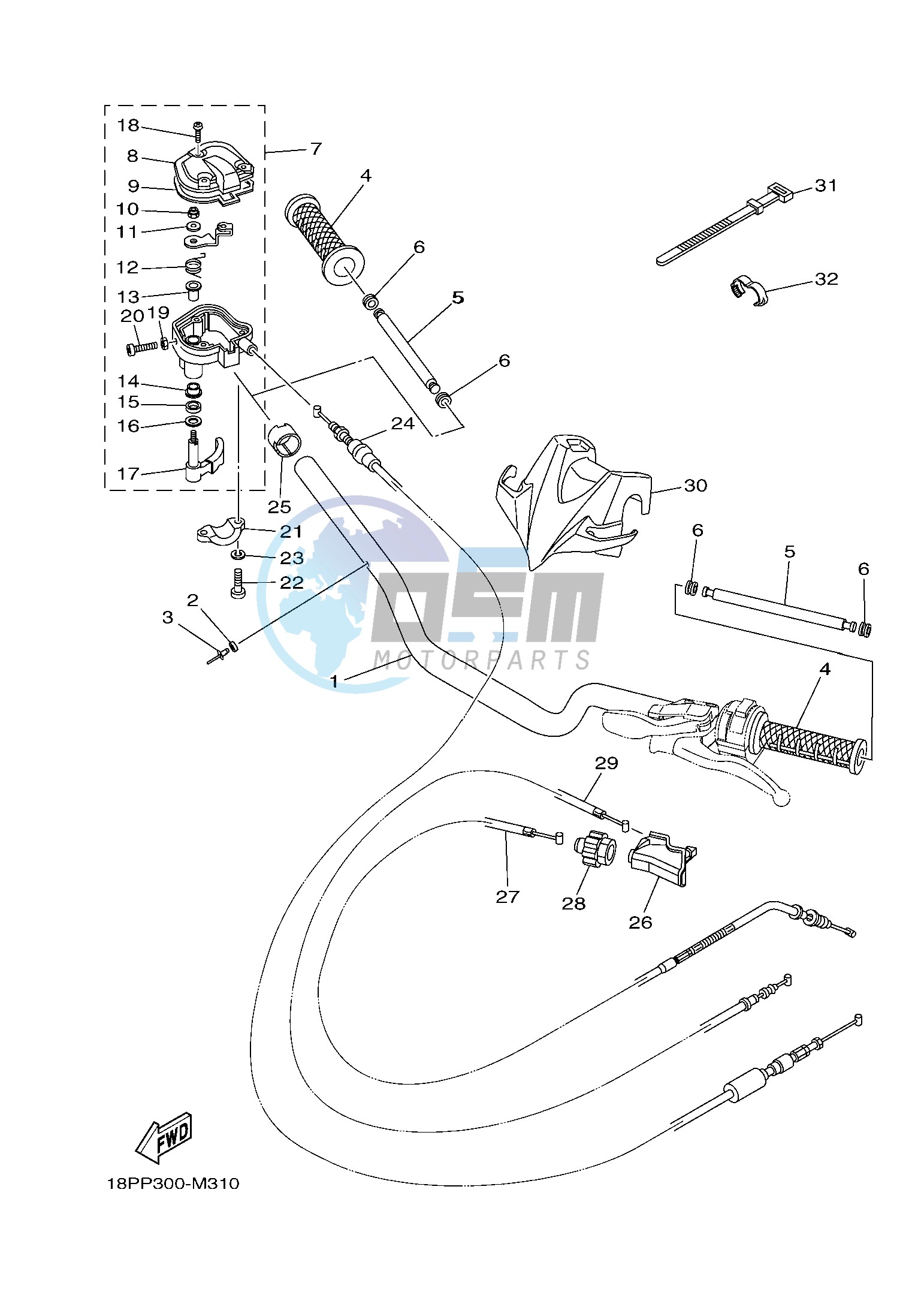 STEERING HANDLE & CABLE