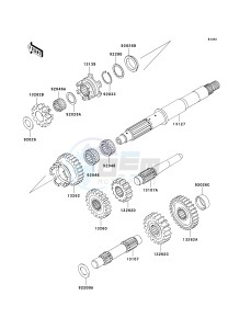 KSV 700 A [KFX 700] (A6F-A9F) A6F drawing TRANSMISSION