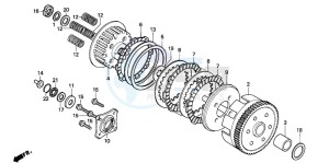 CM125C drawing CLUTCH (SI)