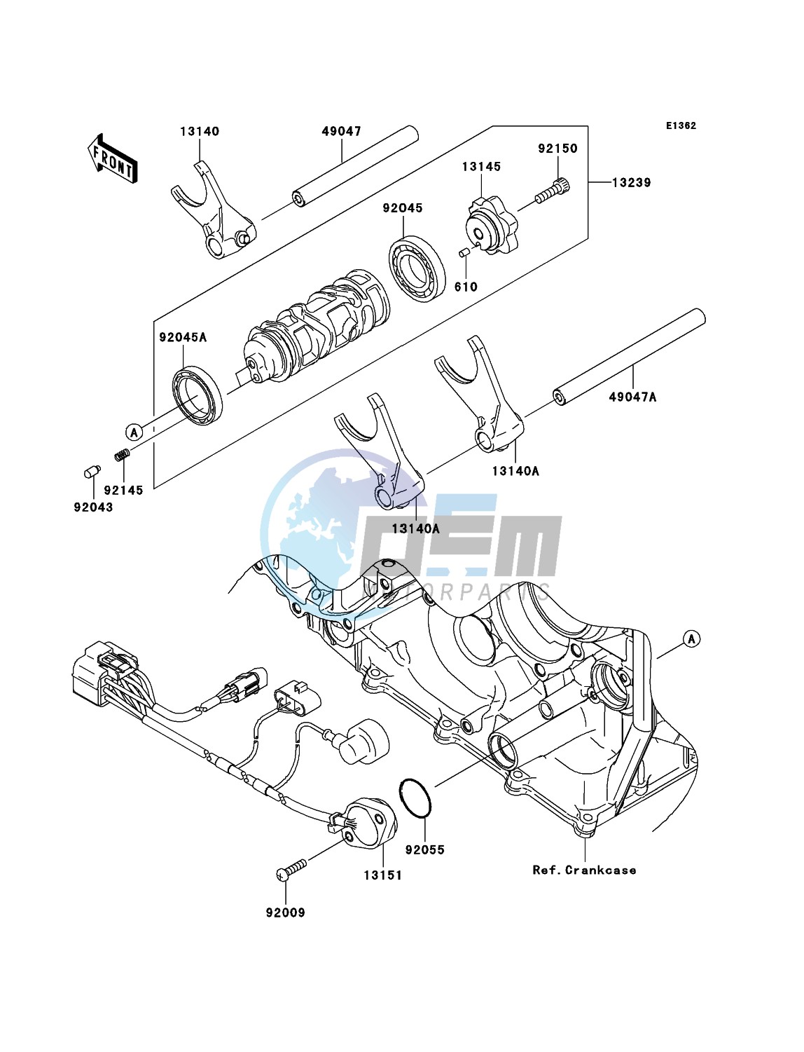 Gear Change Drum/Shift Fork(s)