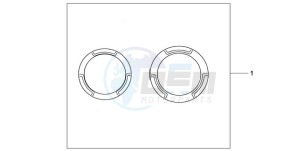 CB600F39 Europe Direct - (ED / ST) drawing CRANCASE RING SET