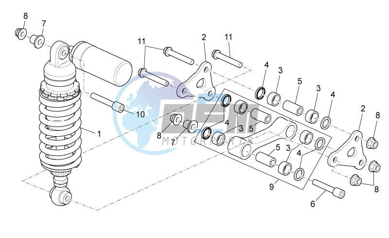 Rear shock absorber