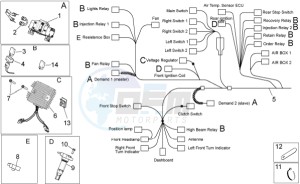 Dorsoduro 750 ABS USA-CND (NAFTA) (CND, USA) drawing Electrical system I