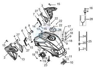 ETX 150 drawing Fuel Tank