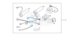 VT750C9 Australia - (U / MK) drawing GRIP HEATER CUSTOM'S