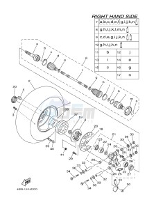 YXR700F YXR7FSPB RHINO 700 SPORTS EDITION (1RB9 1RBA 1RBB) drawing REAR WHEEL 2