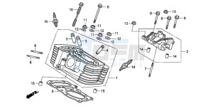 VT750C2 VT750C2 drawing REAR CYLINDER HEAD