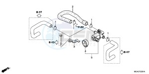 GL1800G GOLDWING 2ED drawing AIR INJECTION VALVE