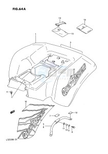 LT250R (E3) drawing REAR FENDER (MODEL M N)