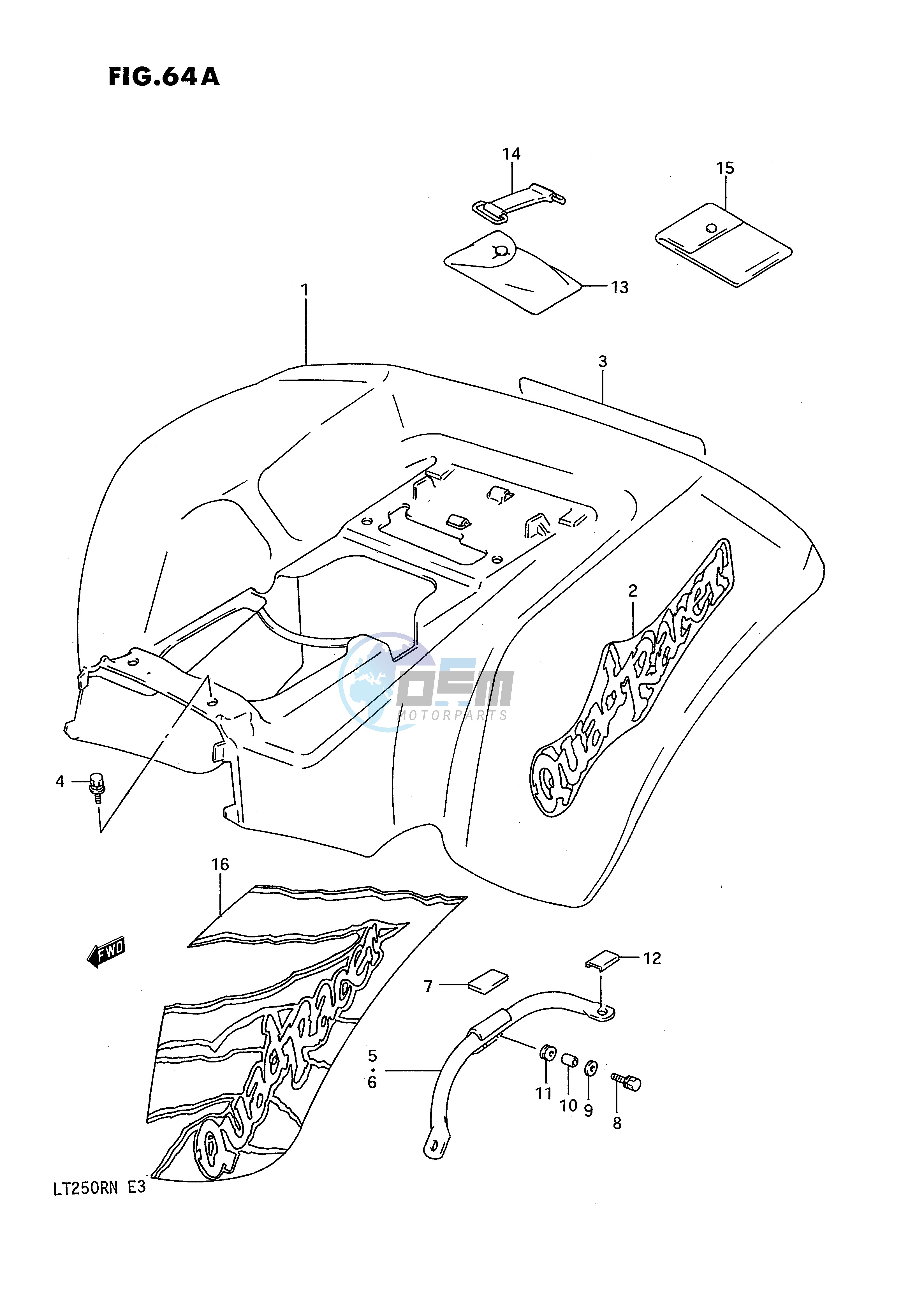 REAR FENDER (MODEL M N)