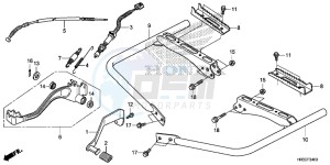 TRX420TM1F TRX420 Europe Direct - (ED) drawing PEDAL/STEP