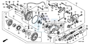 TRX500FPEA U / EC PS drawing FRONT FINAL GEAR