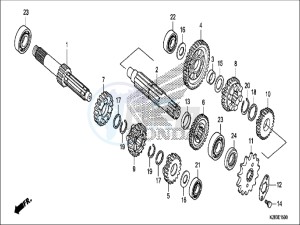 CRF125FBH Europe Direct - (ED) drawing TRANSMISSION