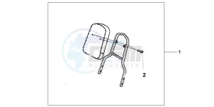 VT1100C3 drawing BACKREST