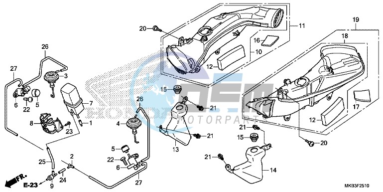 AIR INTAKE DUCT/ SOLENOID VALVE