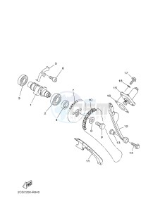 YBR125E (4P2T) drawing CAMSHAFT & CHAIN