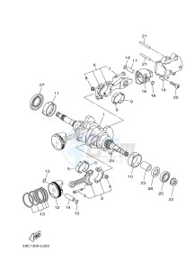 XP500A T-MAX 530 (59CE) drawing CRANKSHAFT & PISTON