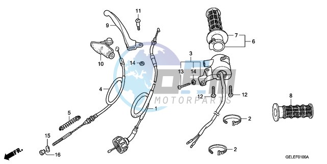 HANDLE LEVER/SWITCH/CABLE