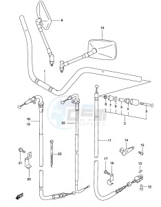 GZ250 (P19) drawing HANDLEBAR