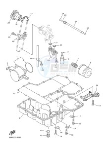 FJR1300A FJR1300-A FJR1300A ABS (B88C) drawing OIL COOLER