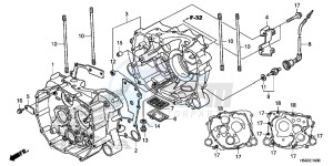 TRX250TEH Europe Direct - (ED) drawing CRANKCASE