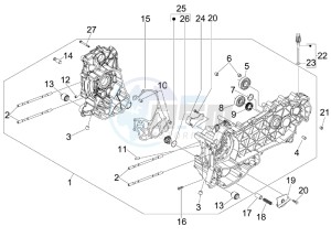 GTV 300 4T 4V ie drawing Crankcase