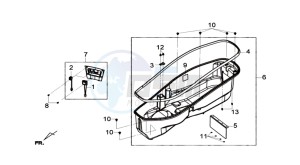 GTS 125I ABS drawing HELMET BOX