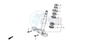 CBF1000 drawing STEERING STEM