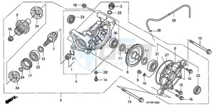 TRX420FAA Europe Direct - (ED) drawing REAR FINAL GEAR