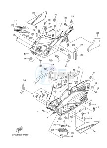 XP500A T-MAX 530 (2PWR) drawing STAND & FOOTREST 2