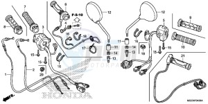 CB1100NAH UK - (E) drawing SWITCH/ CABLE