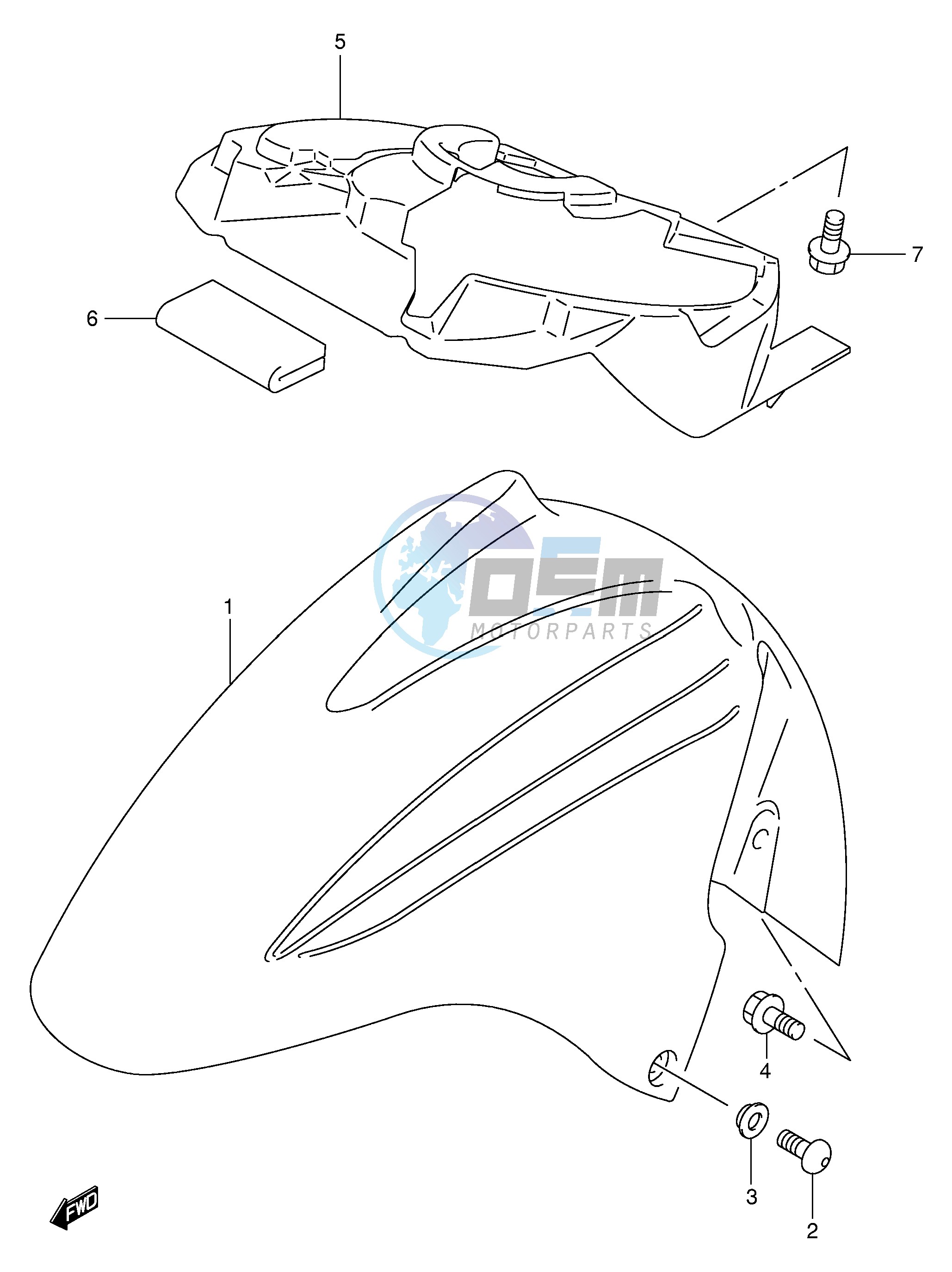 FRONT FENDER (MODEL K1 K2)