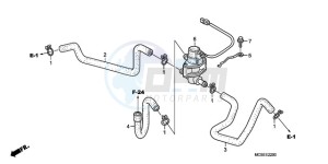 ST1300A9 CH / ABS MME - (CH / ABS MME) drawing AIR INJECTION CONTROL VALVE