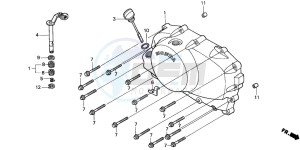 VT750DC SHADOW SPIRIT drawing RIGHT CRANKCASE COVER