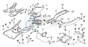 JOYRIDE 200 drawing FLOOR PANEL FLOOR MAT