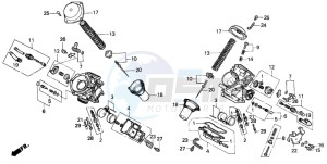 VT600C drawing CARBURETOR (COMPONENT PARTS)