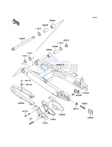 KX85/KX85-<<II>> KX85BCF EU drawing Swingarm